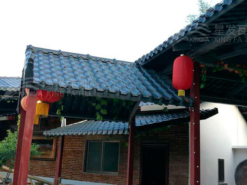 園林建筑搭建樹脂瓦涼亭，將景觀與藝術融合，別具一格！